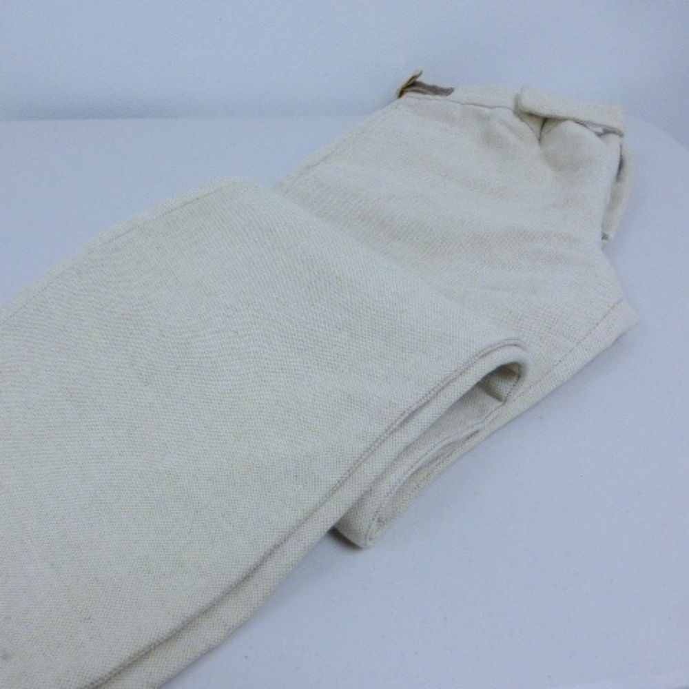 MARNI ITALY BEIGE COTTON LINEN BLEND PANTS i42